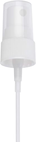 OAK & SAGE 2 White Fine Mist Spray Caps with 6.75” Dip Tube (.16 cc Output) - 24/410 Cap Size - 2 Total