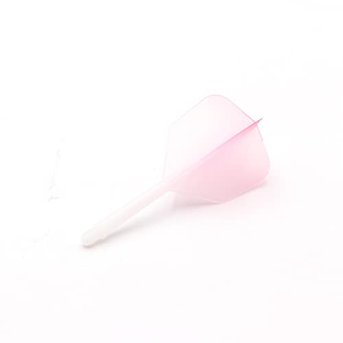 Cuesoul Integrated Dart Shaft And Flights Pink-Big Wing Shape Graduated Color,Size L #TOP1