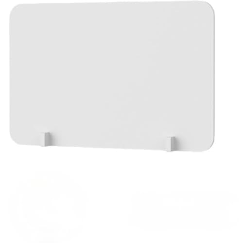 卓上パーティション 衝立 パーテーション デスク仕切り パーテーションパネル 組み立て簡単 カウンター 安全衛生対策 居酒屋 飲食店 食事 学校 角丸加工 デスクパーテーション デスク用パーテーション ホワイト (30*50cm,白い)