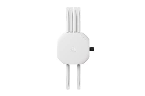 Image of BROWAN WiFi 6 Access Point AX6600 Tri-Band AP MU-MIMO 8 Spatial Streams | 6 Detachable Antennas WPA3 Hop Distance up to 1000 Feet Coverage 300 Devices IP68 Waterproof Dustproof Prism MO10