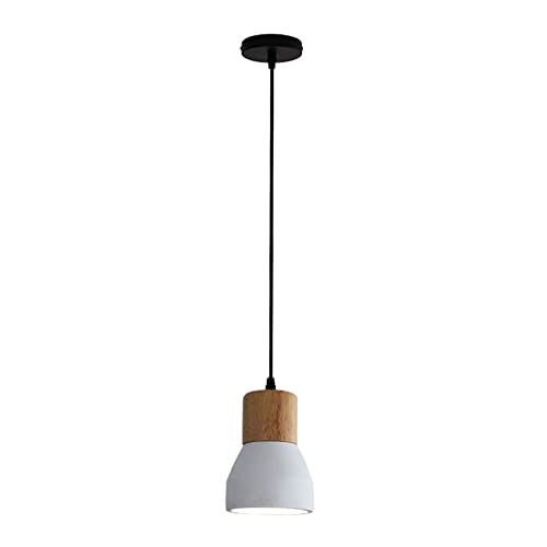 Luz colgante E27 de jaula blanca con diseño creativo para una iluminación focalizada y elegante