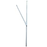 Gazebo Replacement/Spare Parts: Gazebo Y-Bar For 2.4m x 2.4m or 3m x 3m. (1, Y-Bar 110cm x 54cm-White)