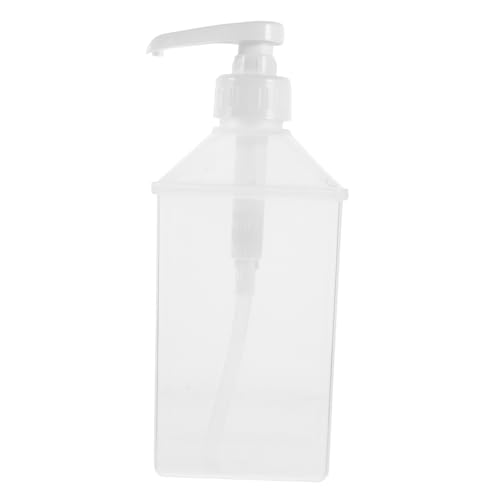 HOLIDYOYO Squeeze Fructose Bottle Syrup Dispensing Bottle Clear Water Carafe Liquid Soap Lotion Travel Container Emulsion Bottle Juice Bottle Mason Jar Sugar Storage Container White Plastic