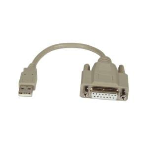 M-Cab 7200448 adaptador de cable USB A D-SUB 15 pin Gris Cover