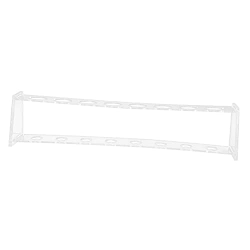 FUNOMOCYA Acrylic Test Tube Bracket for School -35mm Single Row 8 Holes Tube Rack Holder Rack