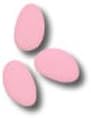 Classic Pink Almond-shaped Chocolate Confetti Sulmona