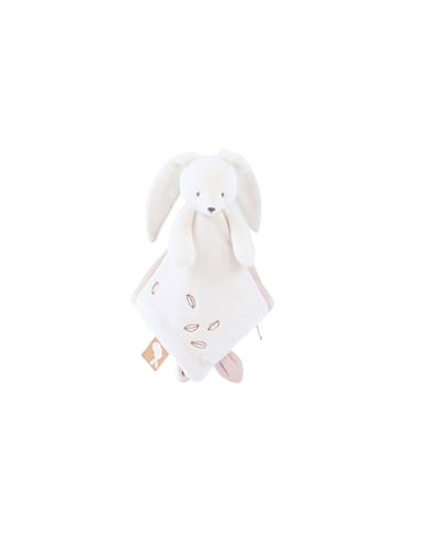 NOUKIE'S - Doudou bébé et Enfant - Lapin Blanc Snow - Eveil et Sommeil - Marionnette - Cadeau de Naissance