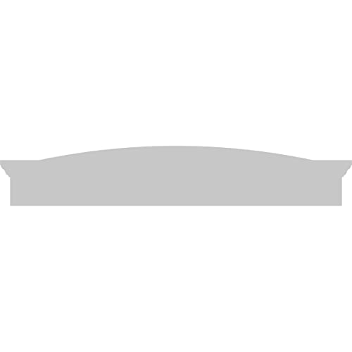 58"W x 10-1/2"H x 2-3/4"P Eyebrow Architectural Grade PVC Pediment by Ekena Millwork - Image 4
