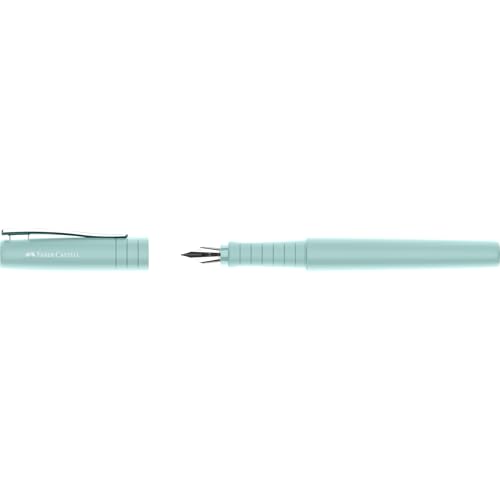 Faber-Castell 241009 - Estilografica Poly Pen - Trazo M - Azul Caribe