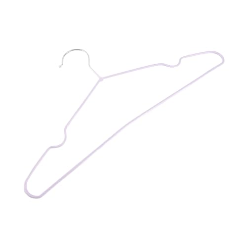 Stainless Steel Plastic Non Slip Clothes Hanger, Space Saving Heavy Duty Coat Hangers with Design, Adult Clothes Hanger for Wardrobe