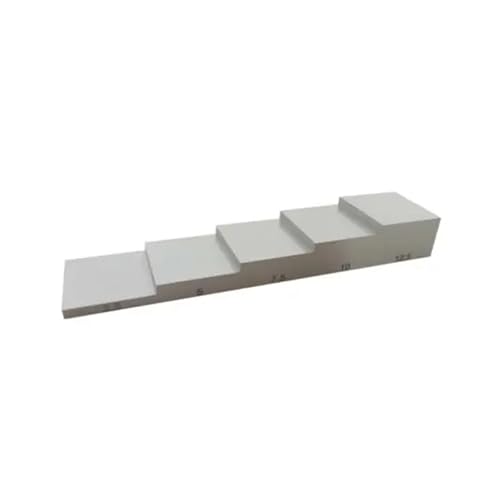 Bloque de Calibración de Espesores 2.5-5-7.5-10-12.5mm Bloque de Prueba de 5 Pasos de Aluminio 6063 para Calibrador de Espesor miniatura 3