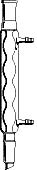 Laboy Glass Allihn Condenser with 19/22 Standard Taper Joints, 200mm Length, Borosilicate 3.3 Reflux Condenser with 8mm Glass Hose Connections