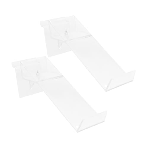 Healifty Stylish Plastic Shoe Display Rack Holder 2 Pack Showcase for High Heels Sandals Convenient for Commercial Personal Use