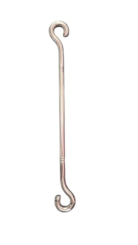 Image of Heavy Duty Stainless Steel Swing Hanging Rod 12 Inch | 10mm Thick Jhula Saliya | Rust Proof Ceiling Hook Extension Rod for Swing, Hammock, Chair, Balcony & Indoor Outdoor Use (Pack of 4(4, Silver)