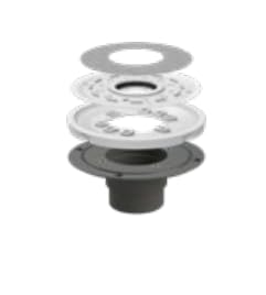 Kit de cuerpo de desagüe ABS para lechos de barro Evolux miniatura 1