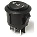 RRA12C1100, Switch Rocker Off ON DPST Quick Connect Round Rocker 15A 250VAC 248.57VA (25 Items)
