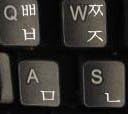 Korean Keyboard Stickers Transparent Background White Lettering for Laptops Pc Any Computer Desktop