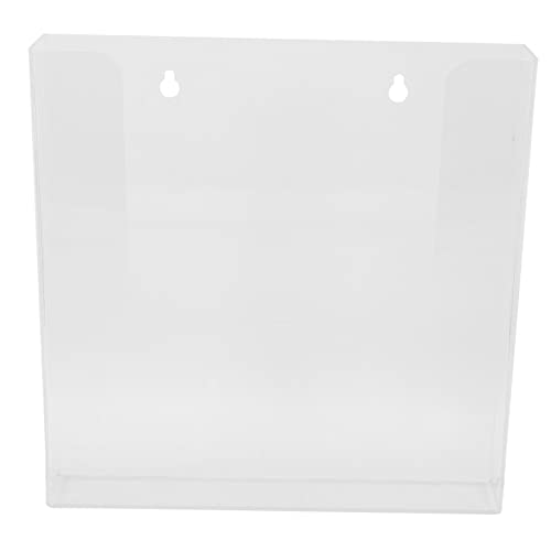 VINTORKY 透明壁掛けファイルホルダー 耐久性アクリル製 書類収納オーガナイザー オフィス用省スペースディスプレイラック 文書整理に
