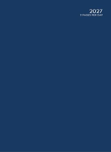 Image of BG Hardback Planner Organiser A4 2-Page Per Day 2027 - Navy