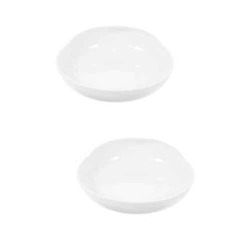 Gogogmee 2pcs Senior Eating Bowl Sprinkle Proof Food Dish Lightweight Silicone Bowl Non-Slip Base
