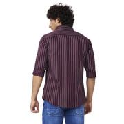 Image of Spykar Men's Regular Fit N /A Full Sleeve Striped Casual Shirts