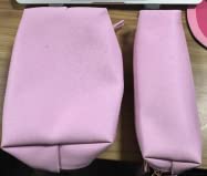 Photo 1 of ***2PACK*** Fixwal 2pcs Preppy Makeup Bag, Bags for Girls, Stuff Bag, Portable Waterproof Purse Cosmetic Bag with Patches and Makeup Brush Bag for Travel and Women Girls Gift, Pink