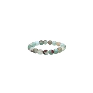 HIMALYA QUARTZ 163ct. Natural Chalcedony Stretch Bracelet Man Woman Aqua chalcedony Round Beads Bracelet | Gemstone Handmade jewellery for Gift.AQCHBR 2952