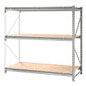Global Industrial Extra High Capacity Bulk Rack With Wood Decking, Starter Unit, 60