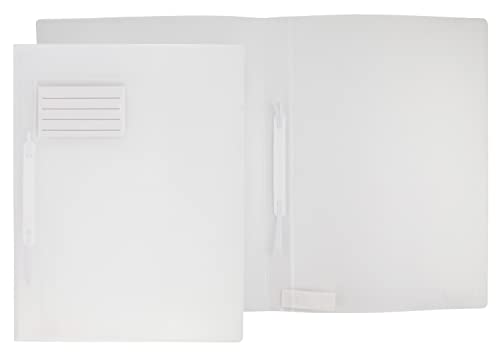 IDENA 307851 File Folder for DIN A4 Excess Width, Clear, transparent, A4 with extra width - Image 2