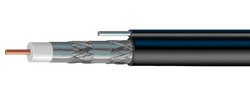 300ft Heavy Duty RG-11 Quad Shield COAXIAL Cable with Aerial Messenger Bulk Digital Cable Internet COMCAST Spectrum AT&T Cellular Booster HD Antenna 75 OHM UL ETL (Improved Signal Strength Over RG6)