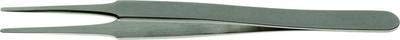 Electron Microscopy Sciences EMS 0109-2A-PO Tweezer, 2A Dumostar Alloy, Positive Action, High Precision Grade, Flat Round Tip, 120 mm Height