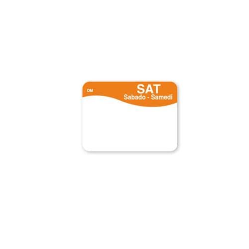 DissolveMark 7/8 in x 1 1/4 in Saturday Label by DayMark – Model 1100296