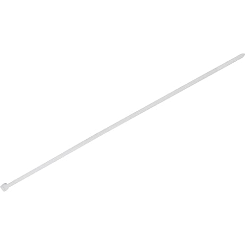 TRU Components 1578021 Cable Ties 300 mm 4.80 mm White Heat Stabilised Pack of 100, Weiß