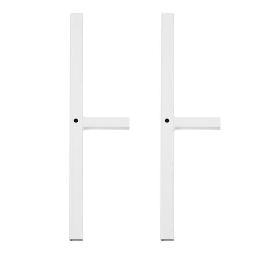 Eckig HintergrundstäNder Metall Traubogen Hochzeit Quadratischer Metallbogen Stand Hintergrund Bogen Quadratischer Metall-Hintergrundständer für Hochzeiten Geburtstagsfeiern usw 2x1M Weiß