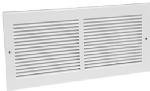 American Metal 372W12X6 Return Air Grille, Steel, White, 12 x 6-in. - Quantity 10
