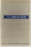 Theory of Modern Steel Structures - Vol. 2: Statically Indeterminate Structures and Space Frames B000I0DNBA Book Cover