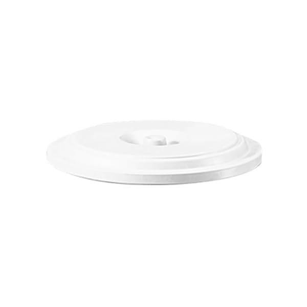 Bidone portarifiuti BIANCO con coperchio antirandagismo industriale 100 litri pattumiera CON MANICI giardino locali commerciali