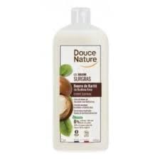 Douce Nature - Gel doccia con burro di karité, 1 litro, confezione da 2