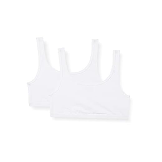 Sport Fitness BH Bustier Top 2350 (L, Beige) 11 Schiesser Mädchen Bustier 2er Pack - 95/5 Organic Cotton, weiß, 164
