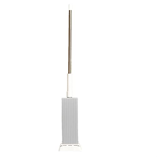 Mopa/Fregona plana para piso, fregona de colodión, lavado de manos libre, agua mágica, autolimpiante, algodón, baldosas planas, absorbente, limpiador del hogar, sistema de limpieza de suelos (color: