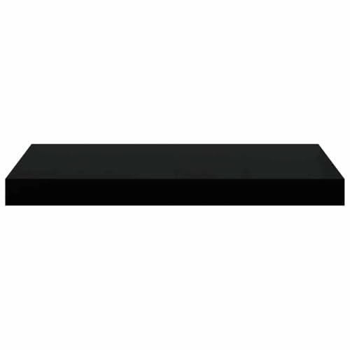 Estantería de pared negra balda flotante ahorro espacio salón 8