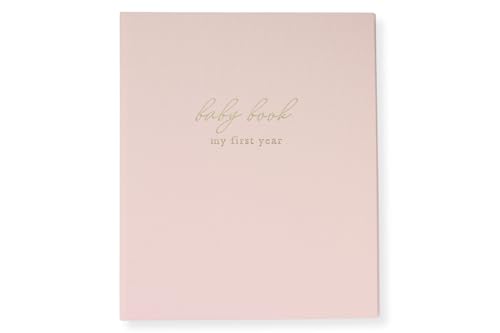 Image of Keepsake Baby Memory Book - Baby's First Year Milestone Journal - Baby Girl Baby Book - Keepsake Scrapbook for Baby - Baby Milestone Journal - Baby Album
