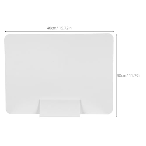 Panneau de partition de table white lot de 4 ecrans de separation - 3