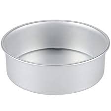 BONZERSHOP Aluminium Baking Round Cake Pan/Mold for Microwave Oven – 6 Inch