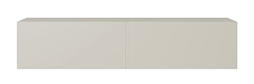 Selsey Bisira Mobile TV, melamina, Grigio-Beige