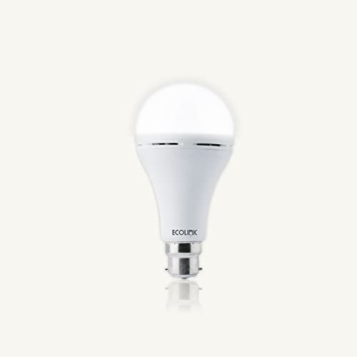 Image of EcoLink 9W B22 LED Emergency Bulb (Cool Day Light,Pack of 4)