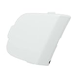 X AUTOHAUX Cubierta del gancho de remolque del parachoques delantero del coche BM5117A989 para Ford Focus MK3 2012 2013 2014 gancho de remolque tapa tapa tapa remolque blanco