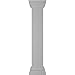 Ekena Millwork NWL08X48PLP0B0 Newel Posts, White