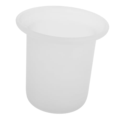COLLBATH Soporte De Escobilla De Inodoro De Pared Taza De Vidrio Esmerilado Mate, Soporte Antigoteo y Ahorro De Espacio, Accesorio De Baño para Hogares y Oficinas