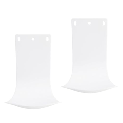 Milisten Bandejas de Recogida de Espuma para Dispensador de Jabón de Pared, 2 Unidades Blancas, Soporte Anti-Goteo sin Perforaciones, Accesorio Práctico para Baño y Cocina